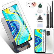 Verricambio per Xiaomi Redmi Note 9S Display LCD - Verricambio Touchscreen - Con Kit di Sostituzione - Nero.