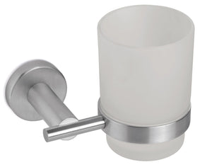 Porta Spazzolino da Parete in Acciaio Inox Satinato Nilo