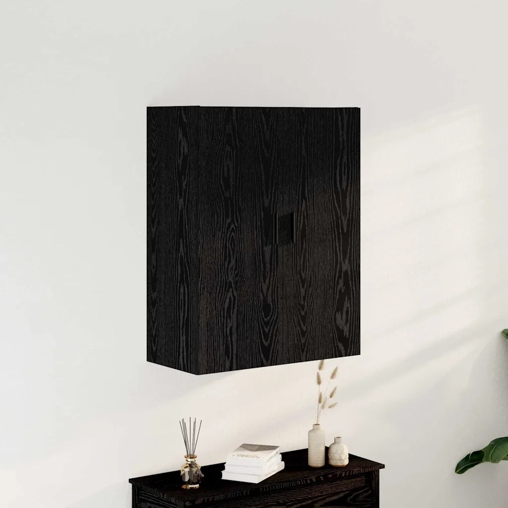 Mobile a muro Rovere Nero 69,5 x 34 x 90 cm Legno multistrato 862939