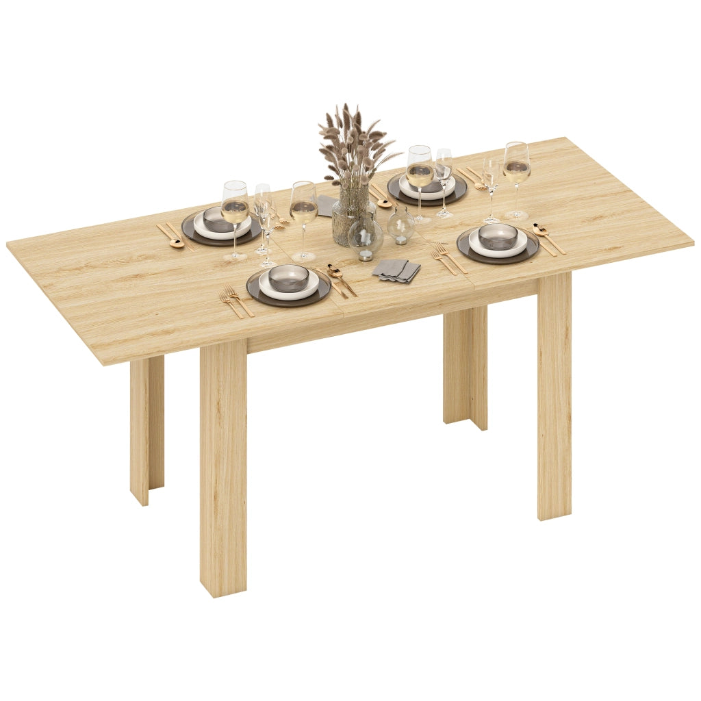 Tavolo Allungabile da Pranzo per 6-8 Persone, 140-180 x 80 cm, Colore Legno