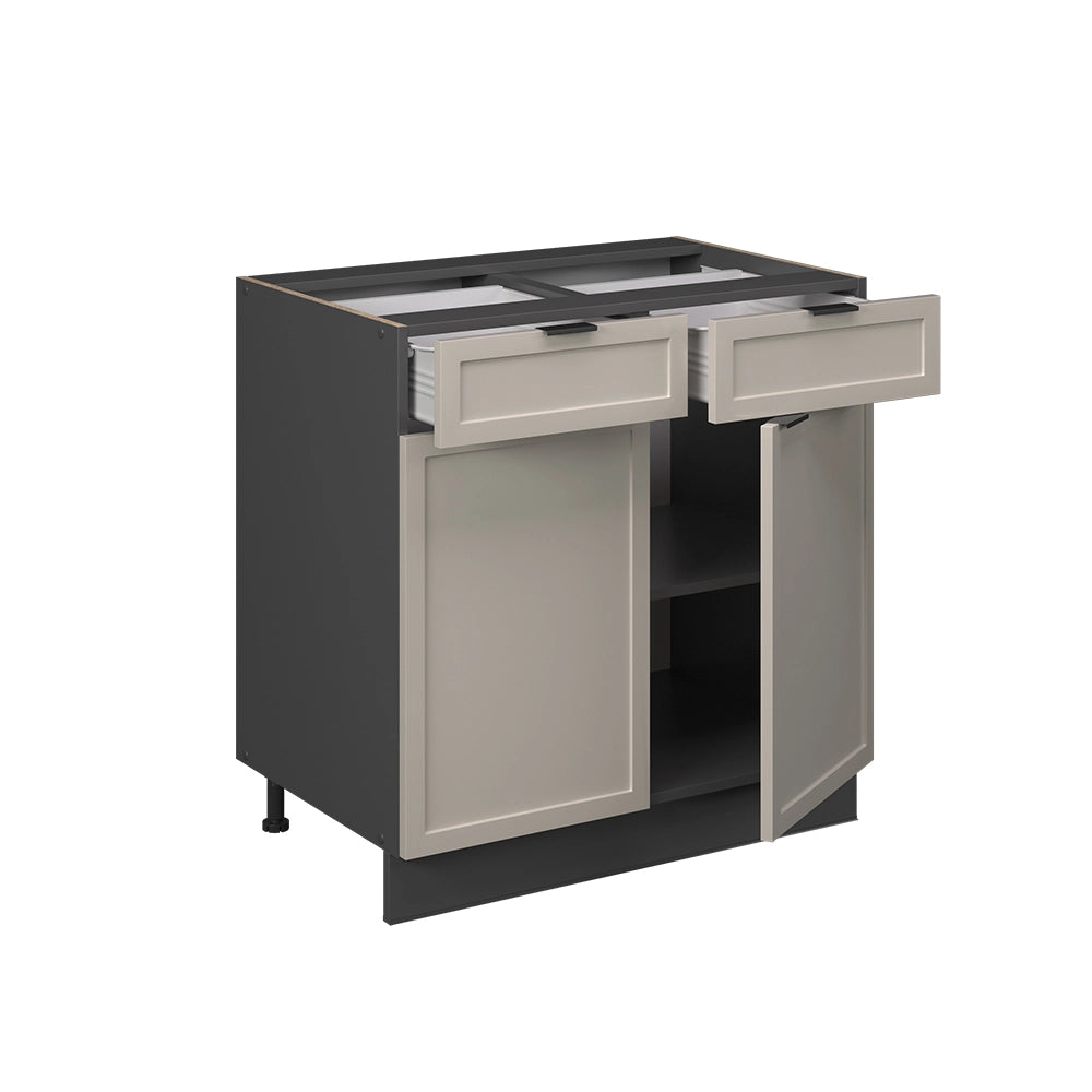 Vicco Mobiletto base per cucina GrigioBeige 80 cm , PL Marmo