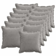 Federa 12 pz HOUTEN Grigio Chiaro 50 x 50 cm corduroy 919086