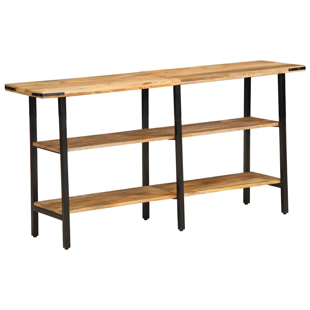 vidaXL Tavolo Consolle 140x35x70 cm in Legno Massello di Mango