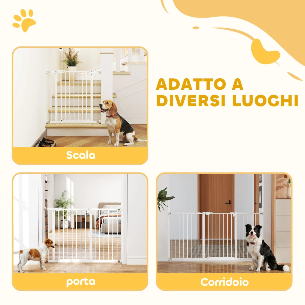 Cancellino per Cani Regolabile Bianco ¨C Minimal ¨C 74-148 cm