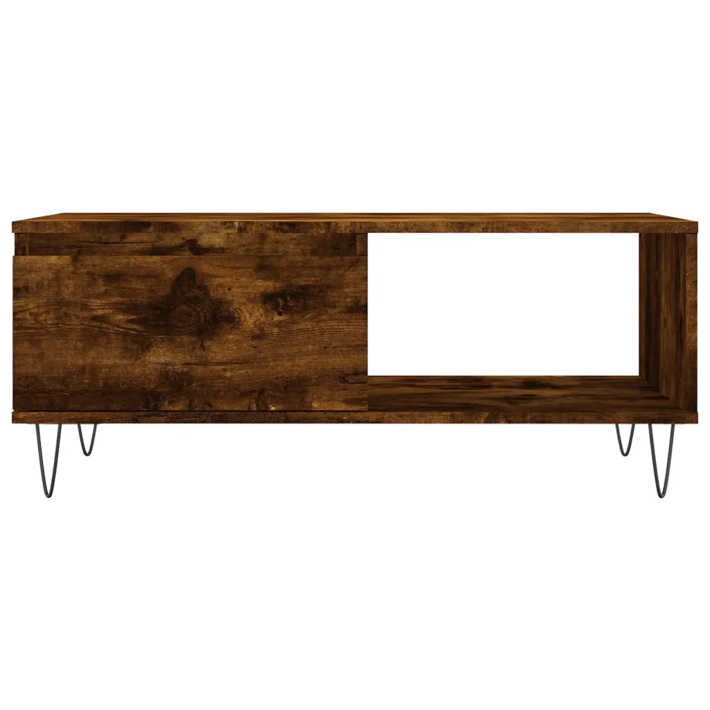 Tavolino da salotto | Tavolino da caff¨¨ | Tavolino da Soggiorno Rovere Fumo 90x50x36,5 cm Legno Multistrato