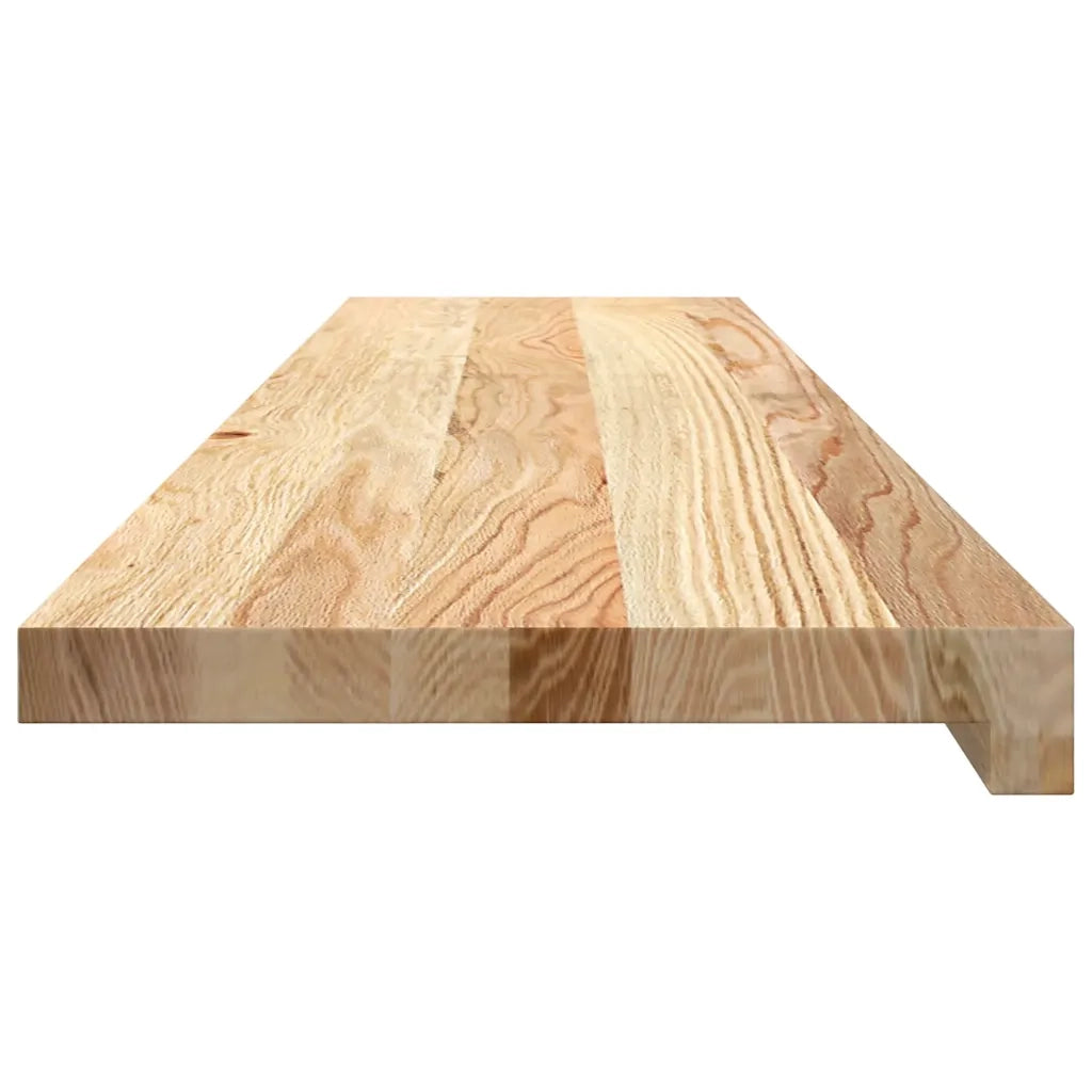 Gradini 8 pz 110x25x2 cm in Rovere Massello Non Trattato