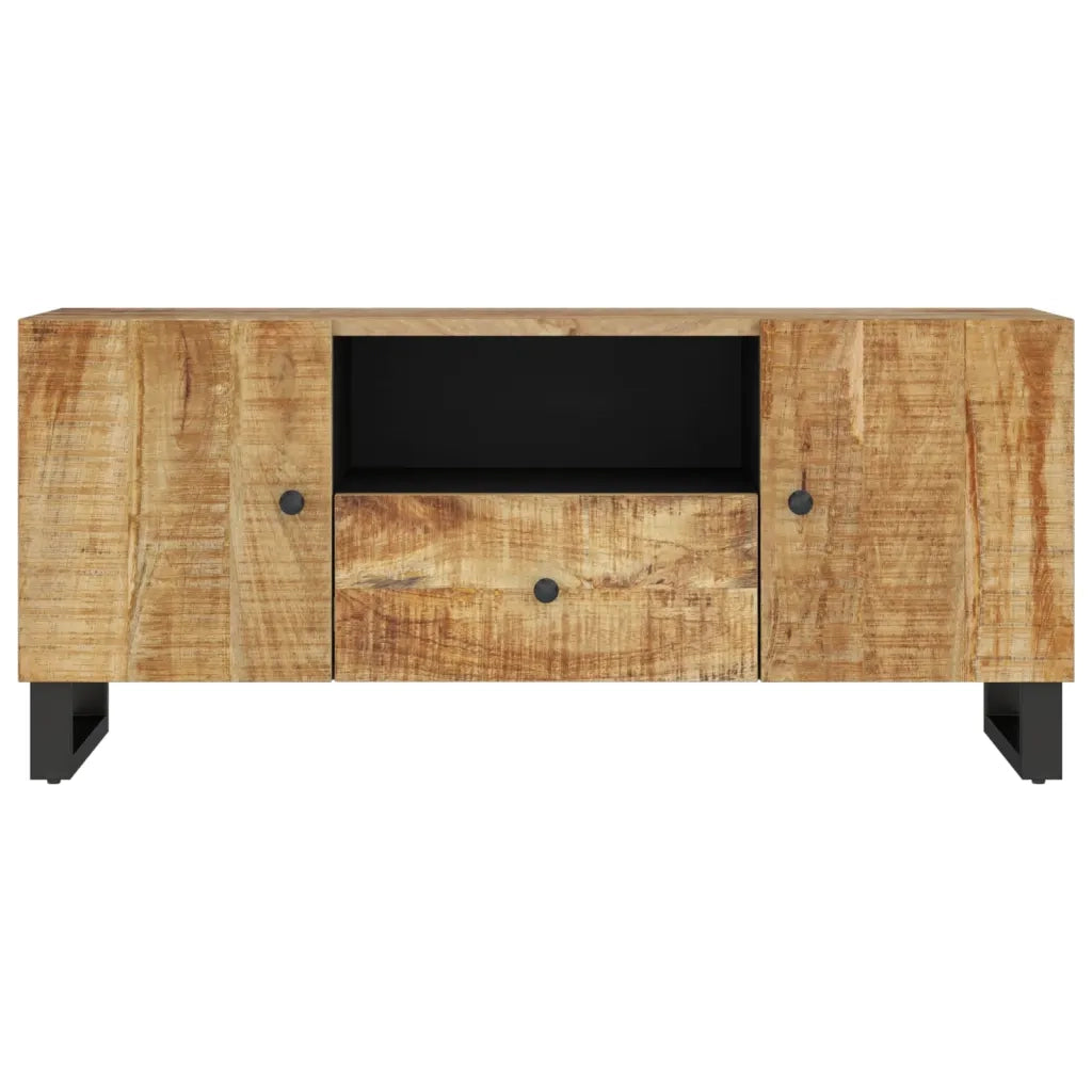 Mobile TV 105x33,5x46cm Legno Massello Mango Legno Multistrato 351958