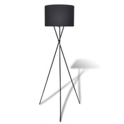 Lampada da terra con supporto alto 380 x 380 x 1390 mm illuminazione soffusa atmosfera accogliente stile moderno poliestere nero 02_0046228