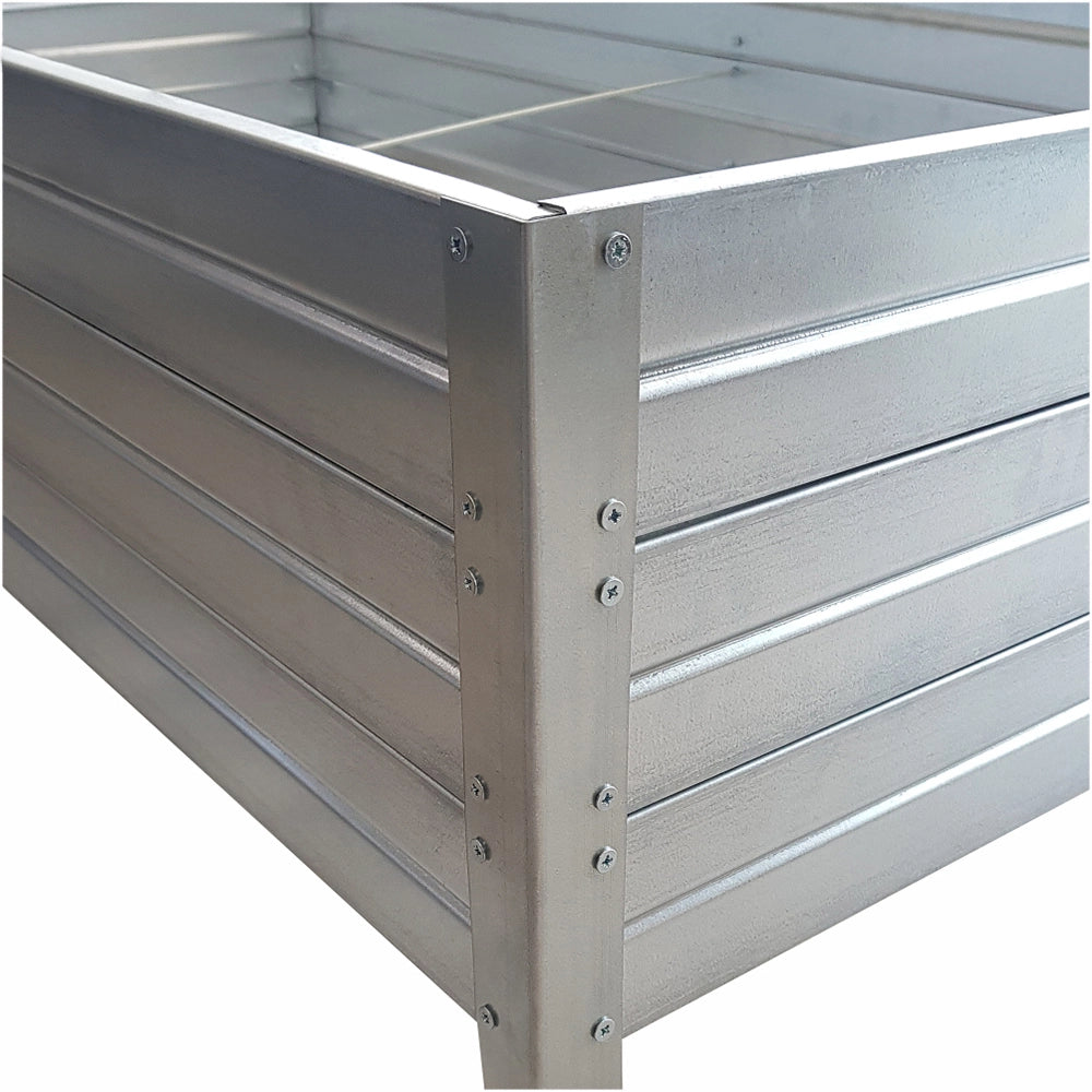 Fioriera rialzata KLASIKA GARDEN, acciaio zincato 150x75x30
