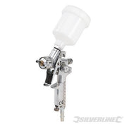 Pistola a spruzzo con alimentazione pneumatica 100ml Silverline ugello 1mm