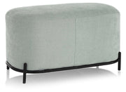 Panca 82x42x45 cm in Tessuto Verde