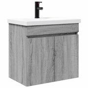 Mobile Bagno | Armadio da bagno con rubinetto Sonoma grigio 61 x 40 x 74,5 cm