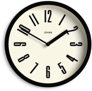 Wandklok Ronde con Orologio | 20 cm | Nero | Numeri Facili da Leggere | Ideale per Cucina, Ufficio, Camera da Bambini, Ambiente Grande o Piccolo