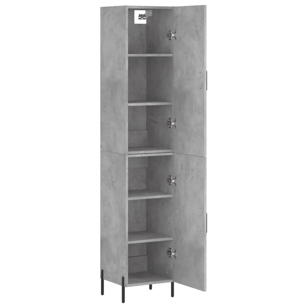 Credenza Grigio Cemento 34,5x34x180 cm in Legno Multistrato 3198797