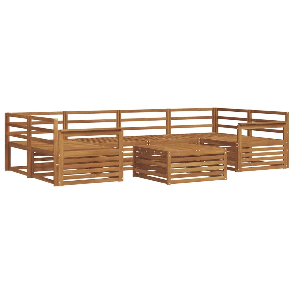 Set di divani da esterno 7 pcs Naturale 3373084