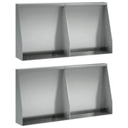 Muro di contenimento 4 pz 40 x 12 x 40 cm Acciaio zincato 3449063