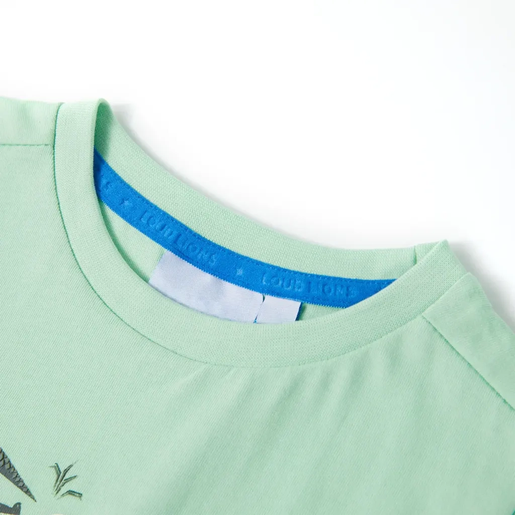 Maglietta da Bambino Maniche Corte Verde Chiaro 92cod mxl 109456