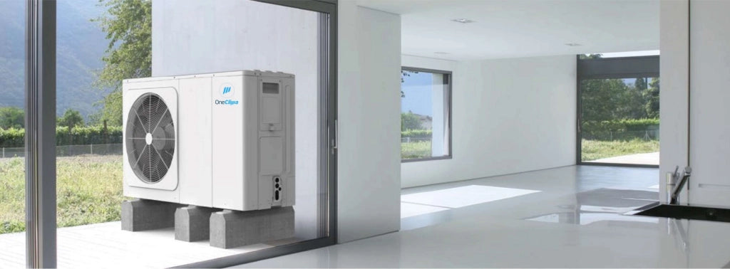 Pompa di Calore Aria-Acqua Monoblocco Inverter OneClima 8,40 kW KHC 08RY1-B R-32 con Comando Incluso