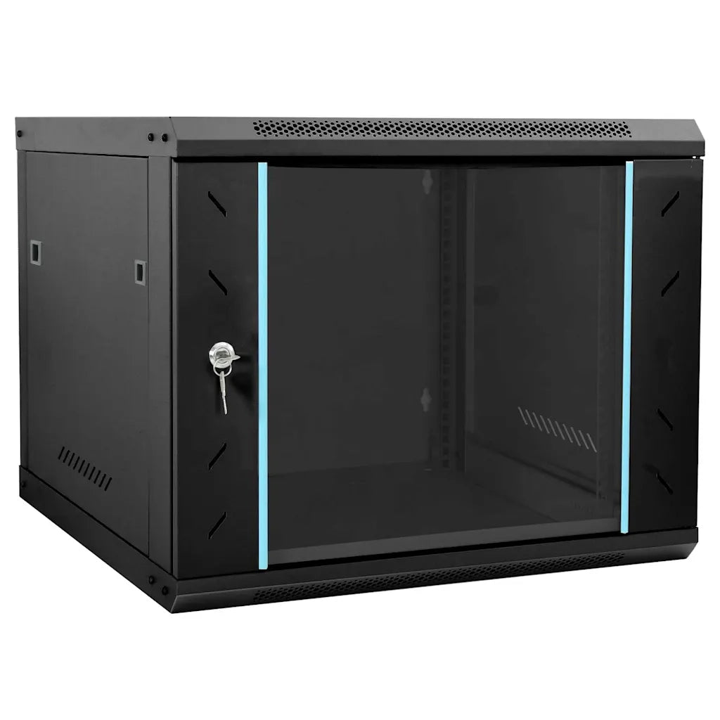 vidaXL Armadietto di rete Nero 60 x 60 x 50 cm Acciaio