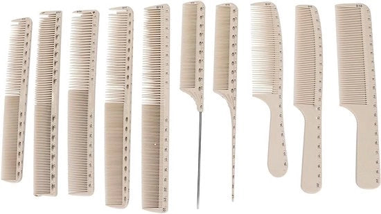 Set di pettini professionale, 10 pezzi