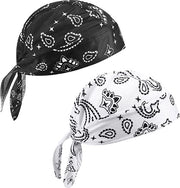 Due sport capelli | assorbe la respirazione e il sudore | anti UV e moda | bianco e nero | misura S-M .