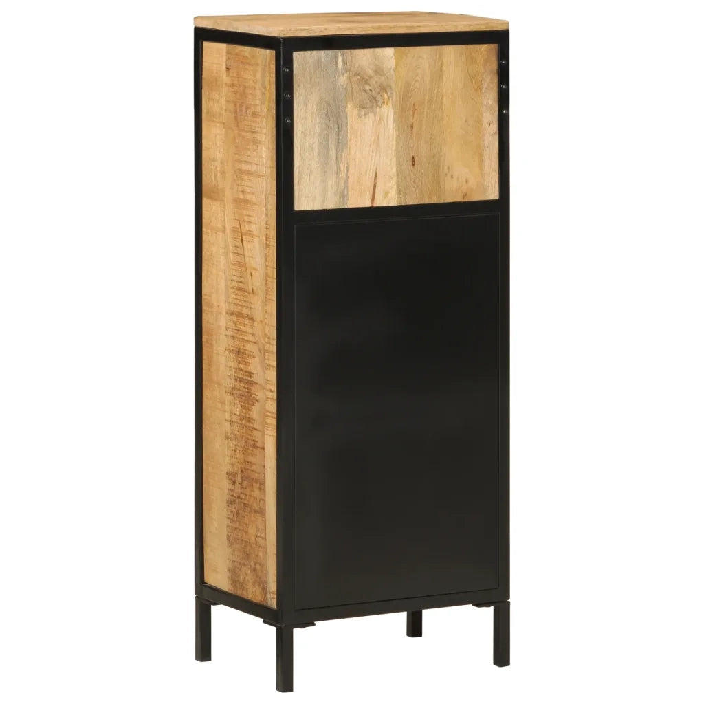 Mobile da Bagno | Armadio da bagno 40x27x90 cm in Legno Massello di Mango e Ferro