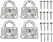 Set di 4 Ancore per Plafondo con Maniglia Rotativa in Acciaio Inossidabile