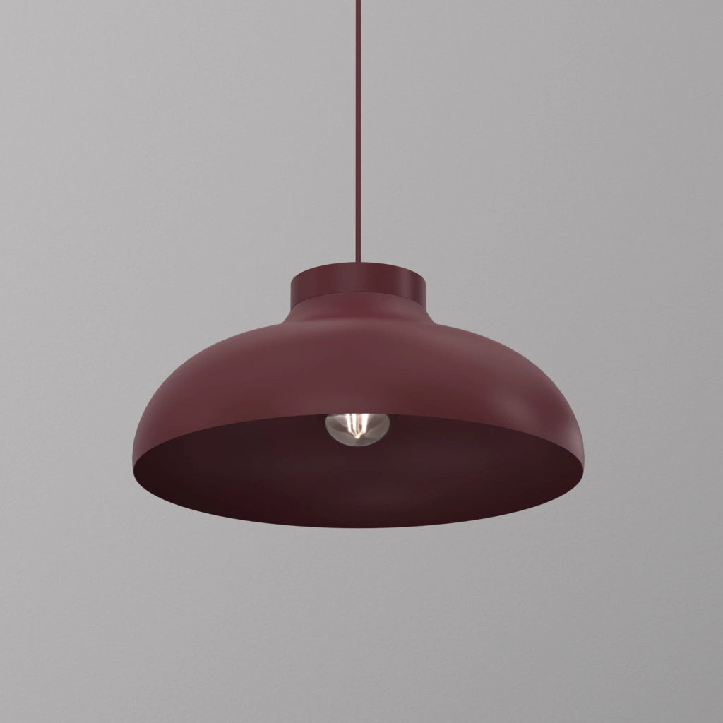 Lampada sospesa Basca 1xE27 bordo metallo Luminex