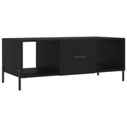 Tavolino da salotto | Tavolino da caff¨¨ | Tavolino da Soggiorno Nero 102x50x40 cm in Legno Multistrato