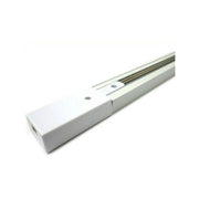 Trade Shop - Binario 1mt Elettrificato 2 Poli Rinforzato Monofase Bianco Faro Pista-b Bina-b -
