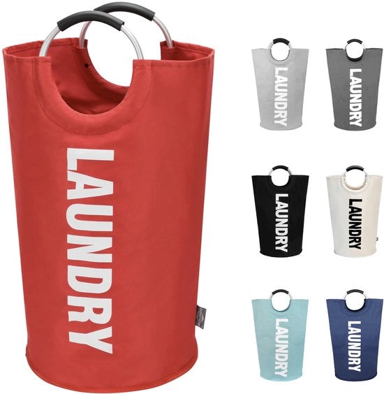 Assemini 90L Grande asseminatore pieghevole, assemini pieghevoli, contenitore per abbigliamento (rosso, L) WEGWERP