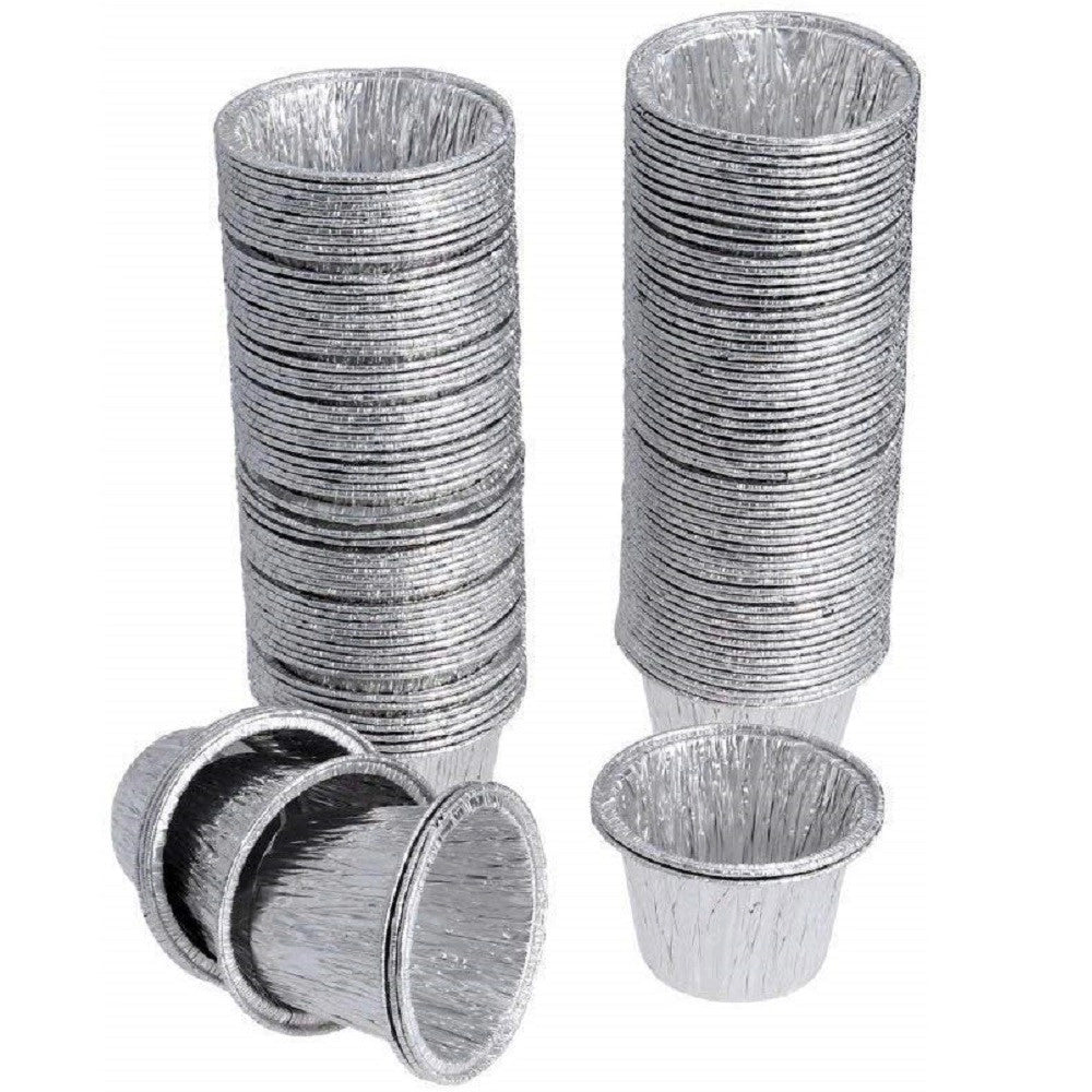 Trade Shop - Pirottini Stampi Alluminio 20pz Vaschette Monouso Per Muffin Budino Dolci Tortino -
