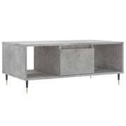 Tavolino salotto | Tavolino da caff¨¨ | Tavolino da Soggiorno Grigio Cemento 90x50x36,5 cm Legno Multistrato
