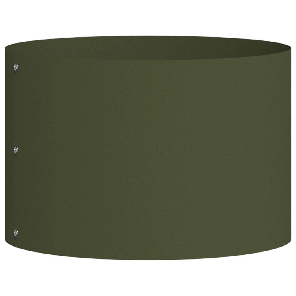 Fioriere Verde Oliva Set di 5 Verde oliva Plastica Media