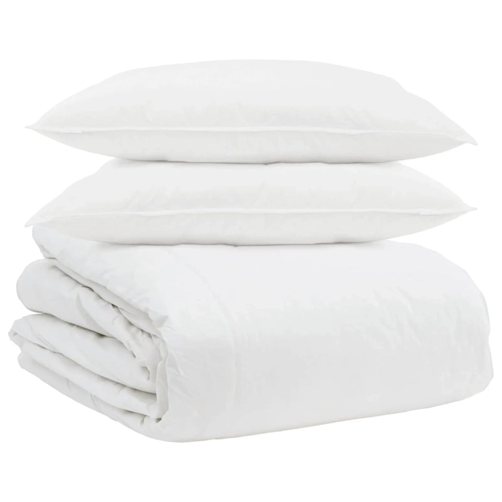 Set di Piumoni con cuscino 3 pcs Bianco Piuma d'anatra 3377087