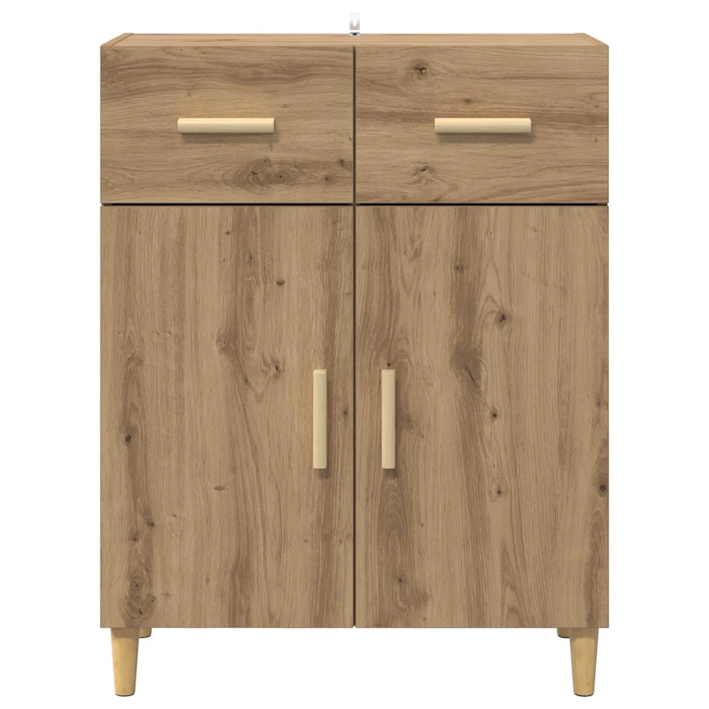 Credenza-Buffet-Armadio da cucina rovere artigianale 34 x 69.5 x 89 cm Legno multistrato