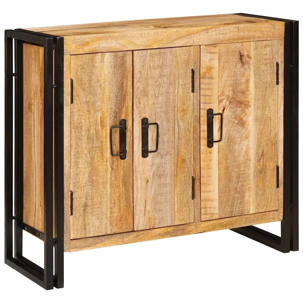 vidaXL Credenza Marrone 80 x 33 x 70 cm legno massello di mango