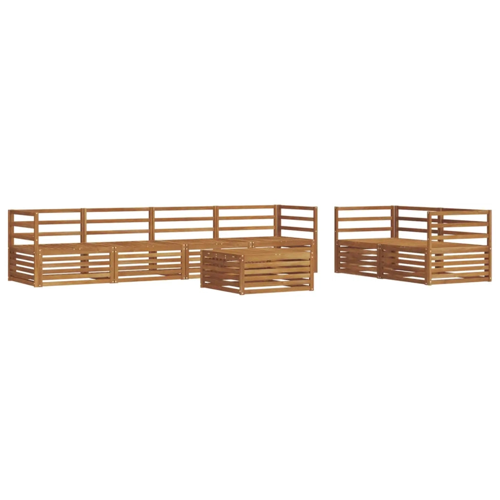 Set di divani da esterno 7 pcs Naturale 3373039
