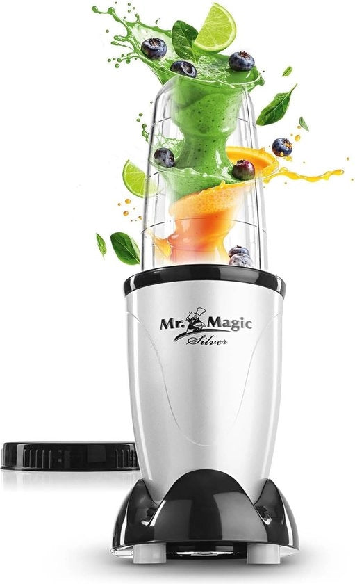 Lavoratore di Smoothie Compatto con Tazza da Viaggio | Mini Frullatore | 8 Funzionalità | Resiste alla Lavastoviglie | 400 Watt