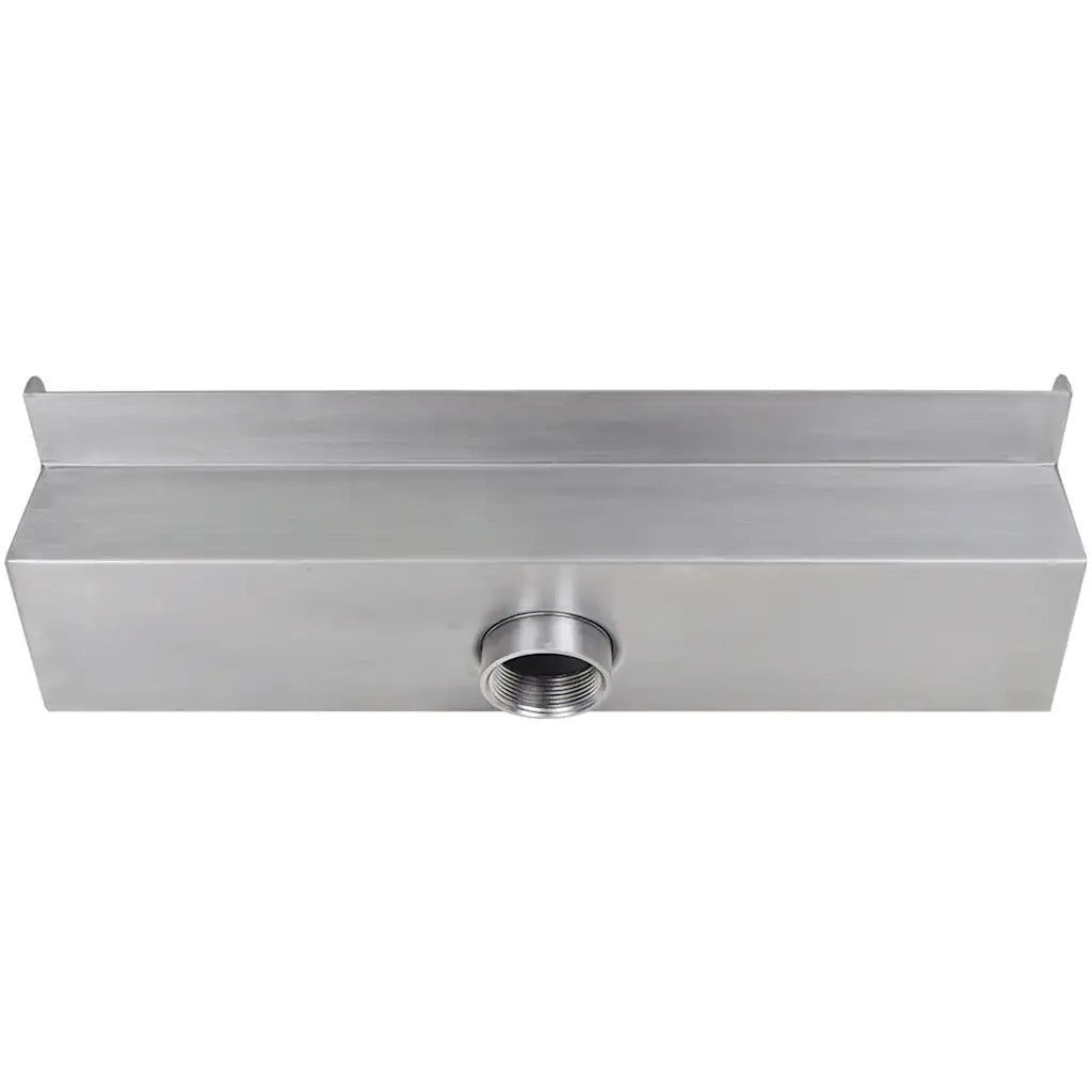 Cascata per Laghetto Rettangolare con LED in Acciaio Inox 45 cm 41672