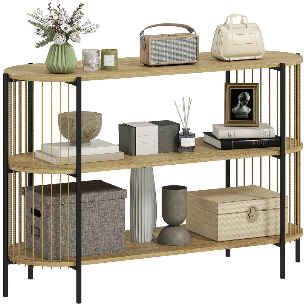 Tavolino da salotto ¨C Minimal ¨C 124x43,5x80 cm in legno e metallo