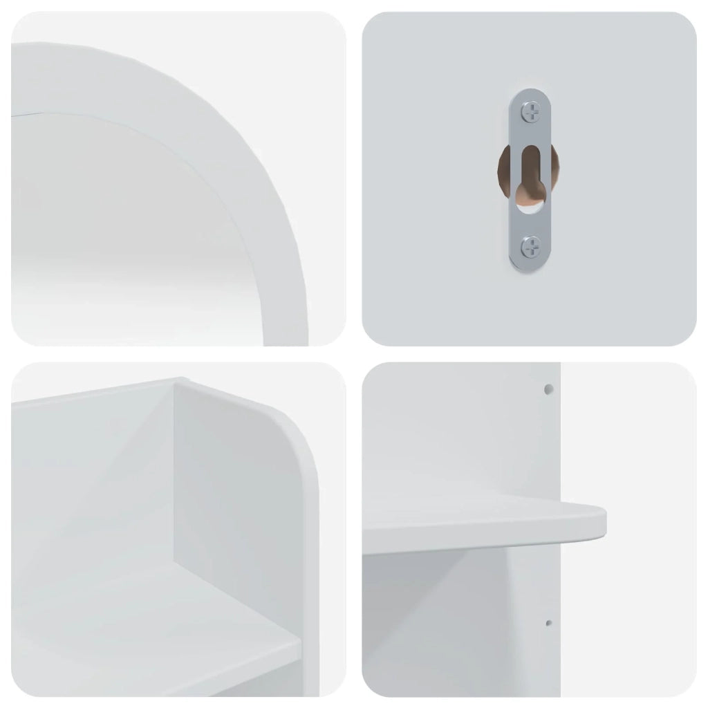 Set Tavolo da Trucco FAUSKE 3 pcs Bianco 76 x 50 x 143 cm 3438580