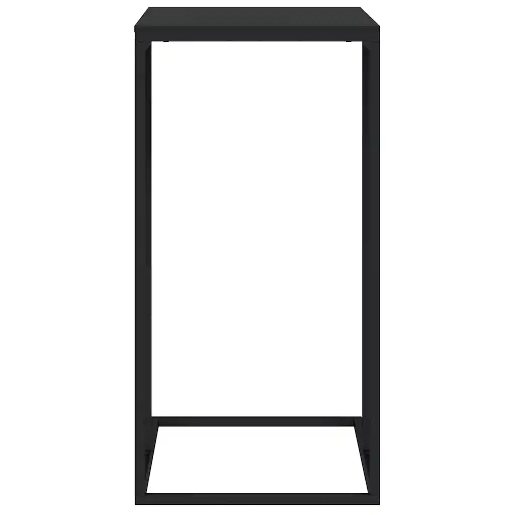 Tavolino da Salotto Nero 40x30x59 cm in Legno Multistrato 336130