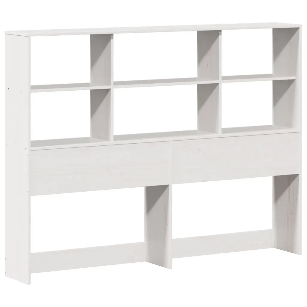 Letto Libreria senza Materasso Bianco 160x200 cm Legno di Pino 3321592