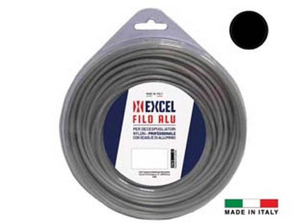 1pz filo per decespugliatore in nylon tondo alu - ø mm.3,3 in matassa da mt.47 cod:ferx.fer390231