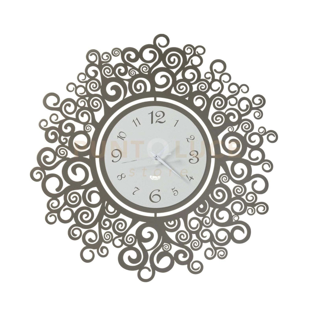 orologio rotondo dal design originale fonte della vita Bronzo e bianco marmo in Ferro Diametro50cm