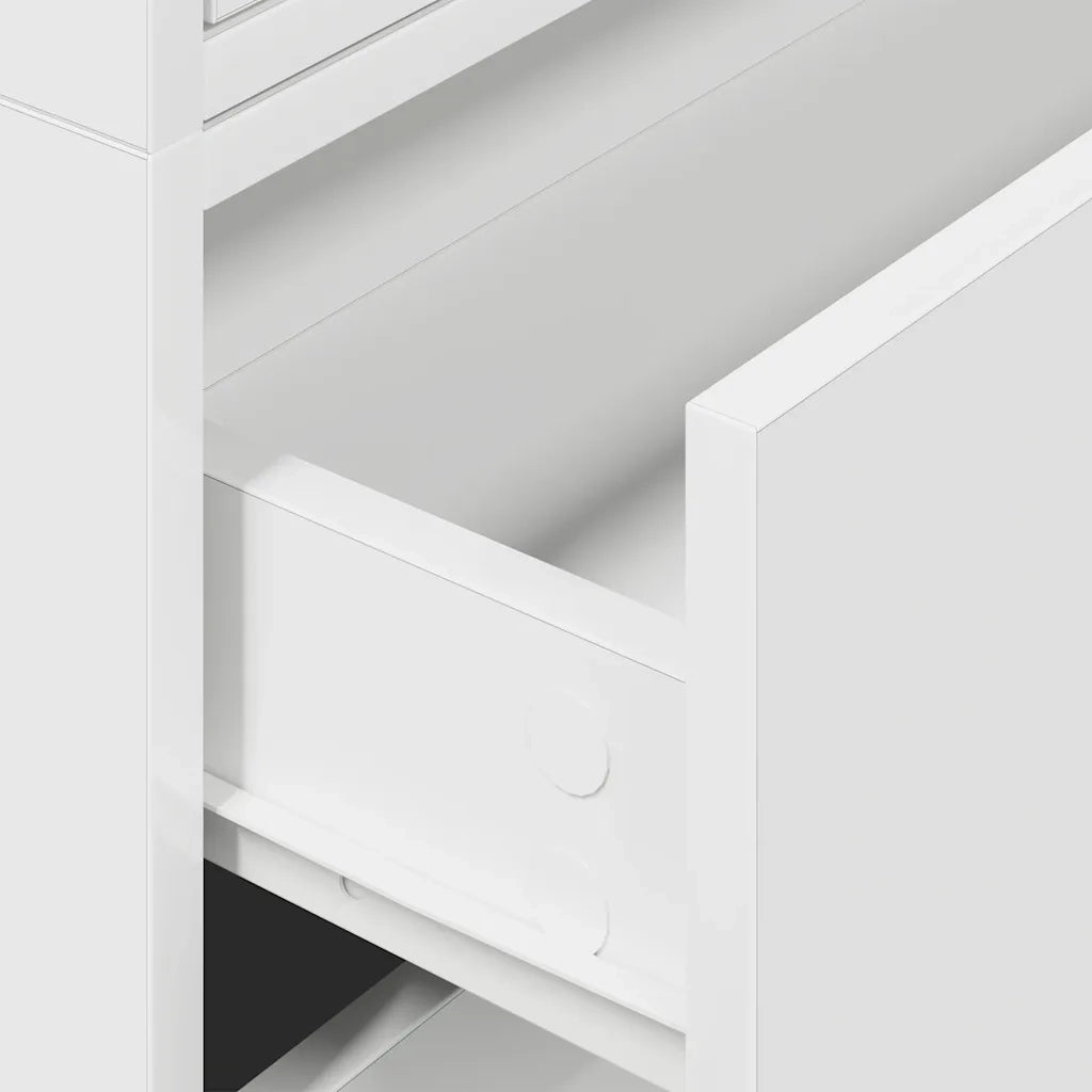 Armadi con 2 Cassetti 2 pz Bianchi 60x31x40cm Legno Multistrato CFW9302842