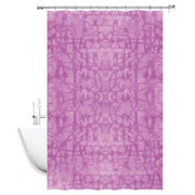 Trade Shop - Tenda Doccia Vasca Antimuffa Impermeabile Rosa/fuxia 180x220 Cm Con Anelli 52131 -