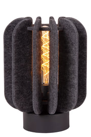 Lampada da tavolo Lucide Rafal grigio/nero E27 31cm