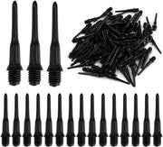 Punti in plastica per darts elettronici 2Ba - Set da 50 pezzi (Nero) con punte morbide